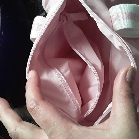 PINK Victoria's Secret Pink and White Mini Duffle Bag - Picture 7 of 7